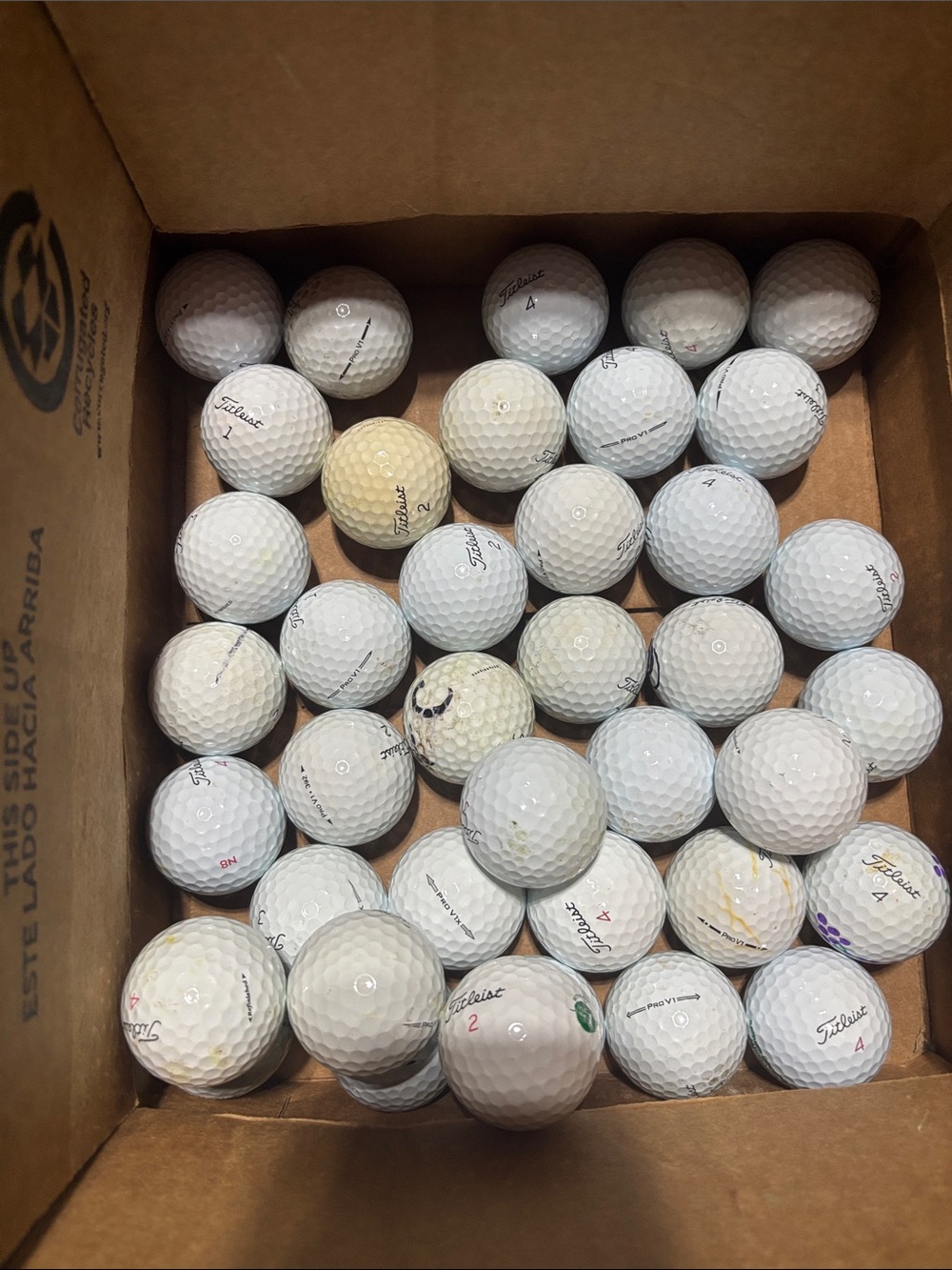 39 Titleist pro v1 White Golf Ball Lot - Reliable Practice Balls some are392 re